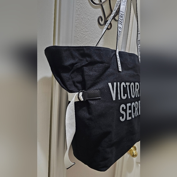 Victoria's Secret Black and White Tote EUC - Picture 7 of 16